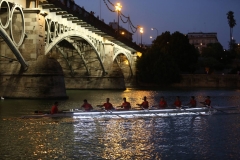 SEVILLA. 23.7.16. Regata de remo, con motivo de la Vela de Triana. FOTO: VANESSA GOMEZ. archsev