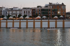 SEVILLA. 23.7.16. Regata de remo, con motivo de la Vela de Triana. FOTO: VANESSA GOMEZ. archsev